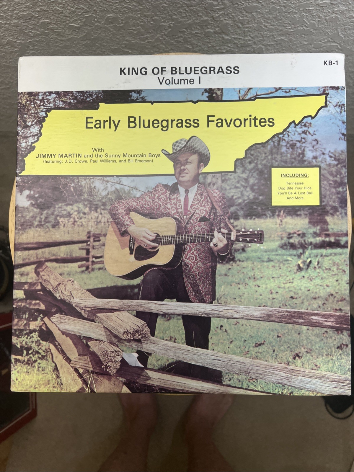 JIMMY MARTIN & SUNNY MOUNTAIN BOYS Early Bluegrass Favorites - KB-1