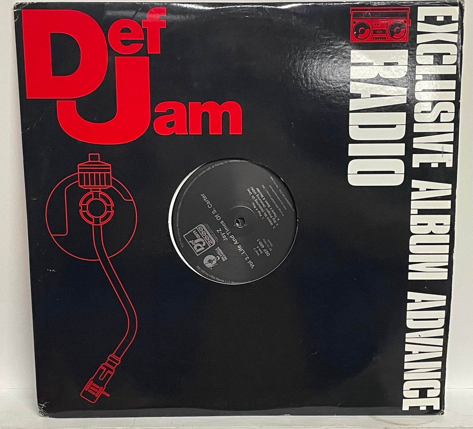 Jay-Z - Vol 3...Life and Times of S. Carter (2 x Vinyl Set) 1999 PROMO Radio EX