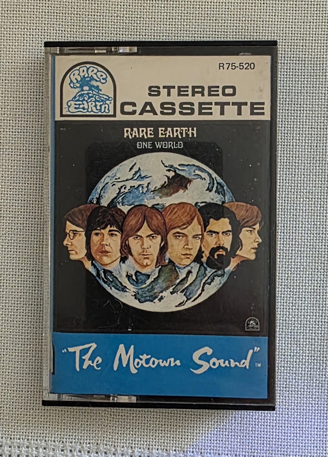 Rare Earth One World Cassette R75-520 1971 Motown Vintage Tested Works