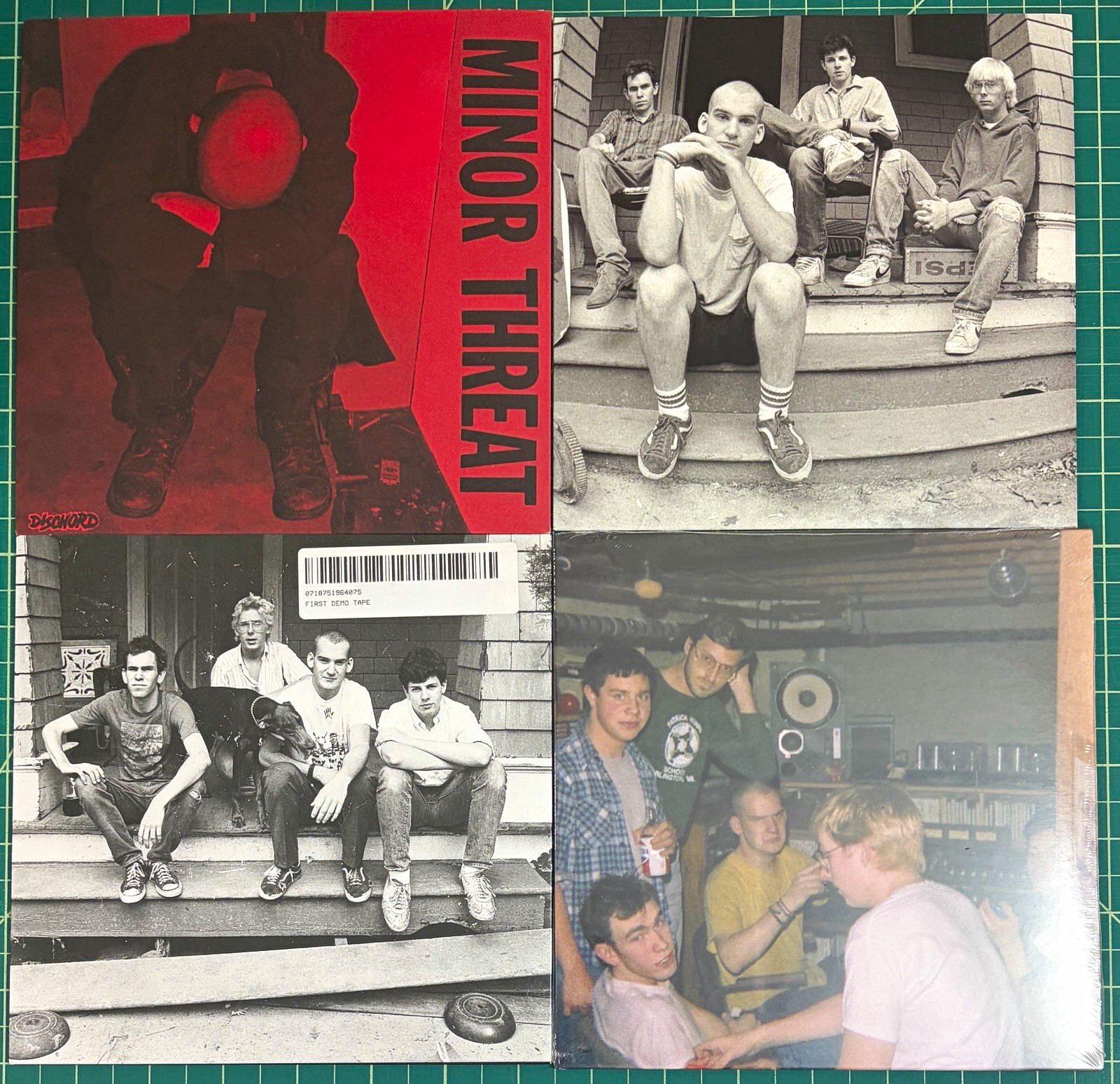 Minor Threat  4x 7” Lot - S/T, Salad Days, First Demo Tape & Out Of Step Outtake