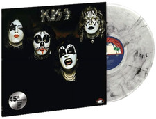 KISS Debut LP 45th Anniversary Clear & Black Color Swirl Vinyl 180Gr Ltd Ace NEW picture