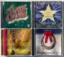 4 CD LOT TIME LIFE CLASSIC COUNTRY CHRISTMAS, COWBOY XMAS, 2000, STAR OF WONDER picture