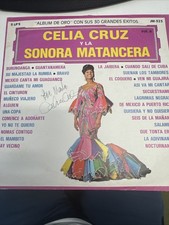 Celia Cruz y La Sonora Matancer Álbum De Oro Grandes Éxitos Autografiado Vinilo picture