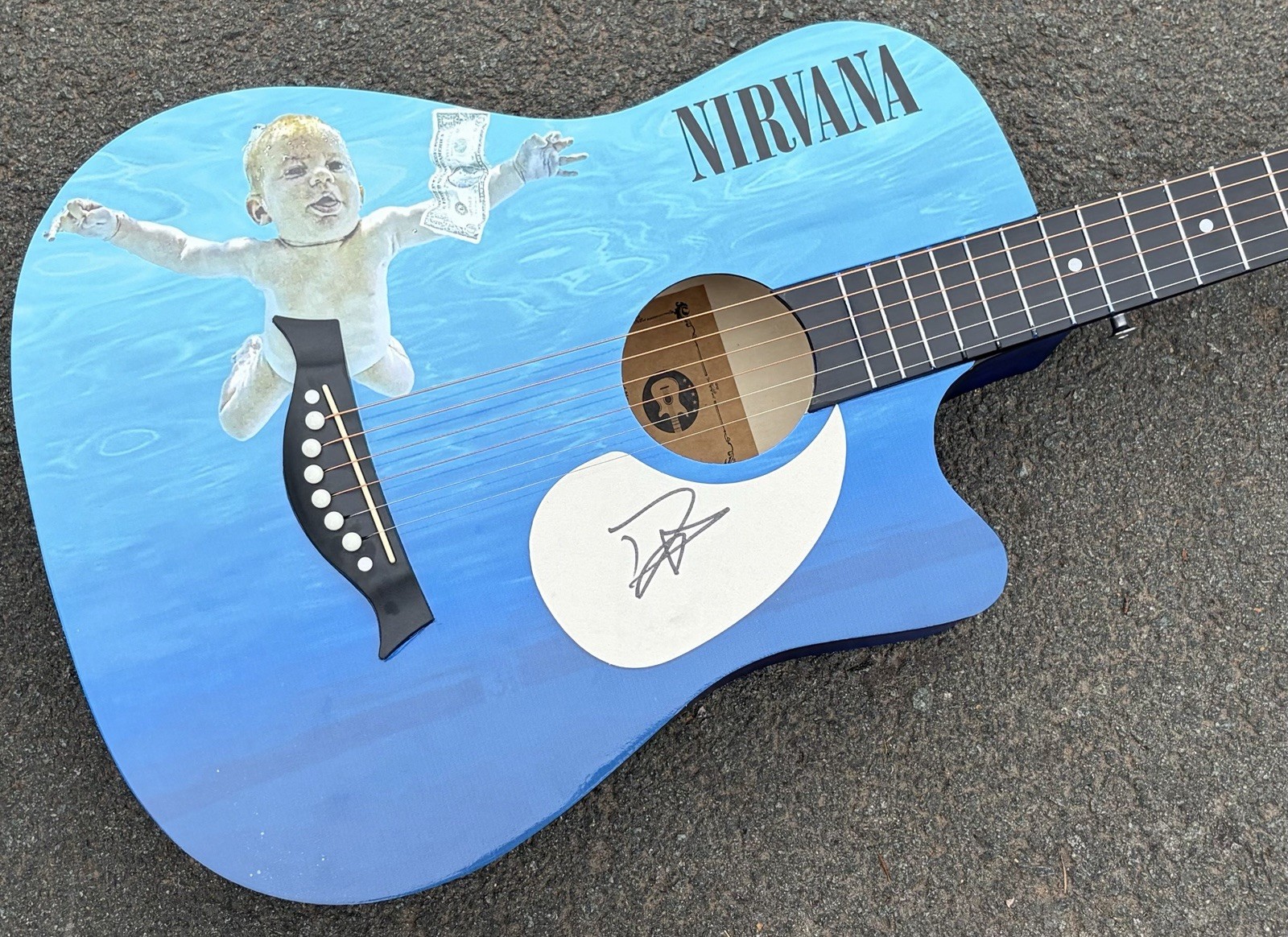 Nirvana - Nevermind Signed Guitar, Dave Grohl, Foo Fighters
