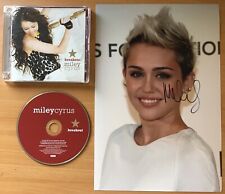 MILEY CYRUS,BREAKOUT,VINTAGE 2008,ALBUM,CD,EX,+ GENUINE HAND SIGNED PHOTO,C.O.A picture