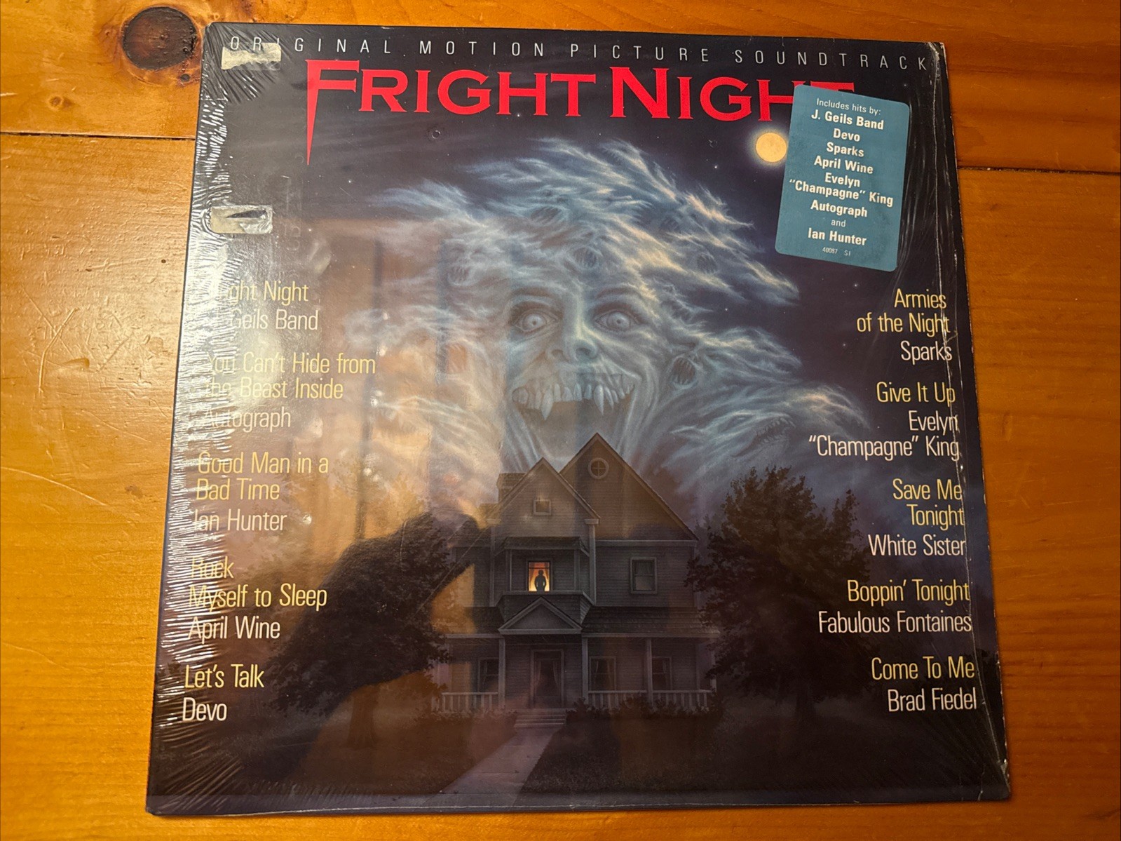 Fright Night Soundtrack 1985 Private I SZ 40087 Jacket/Vinyl NM-