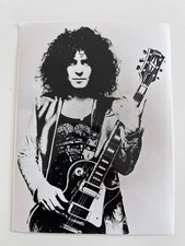 Marc Bolan T. Rex Gibson Les Paul Vintage PA Press Photo 85 Fleet St Stamped picture