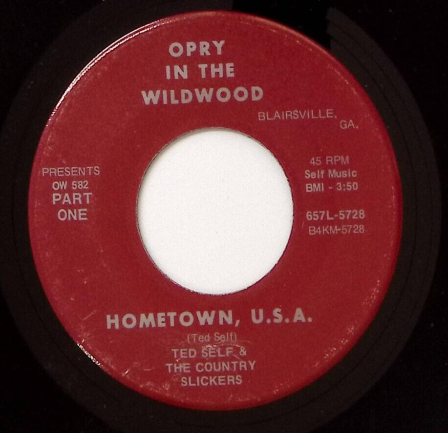 TED SELF HOMETOWN U.S.A. OPRY IN THE WILDWOOD BLAIRSVILLE GA VINYL 45 58-60