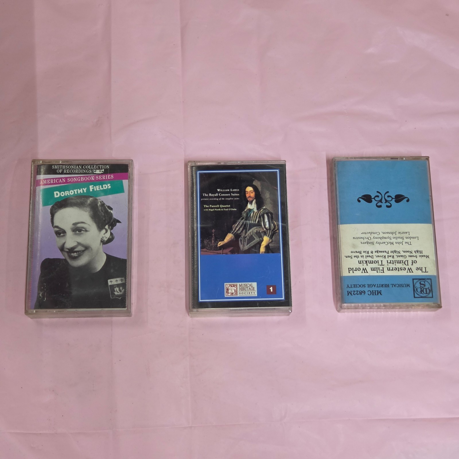 Vintage Dorothy Fields William Lawes Dimitri Tiomkin Cassette Lot of 3