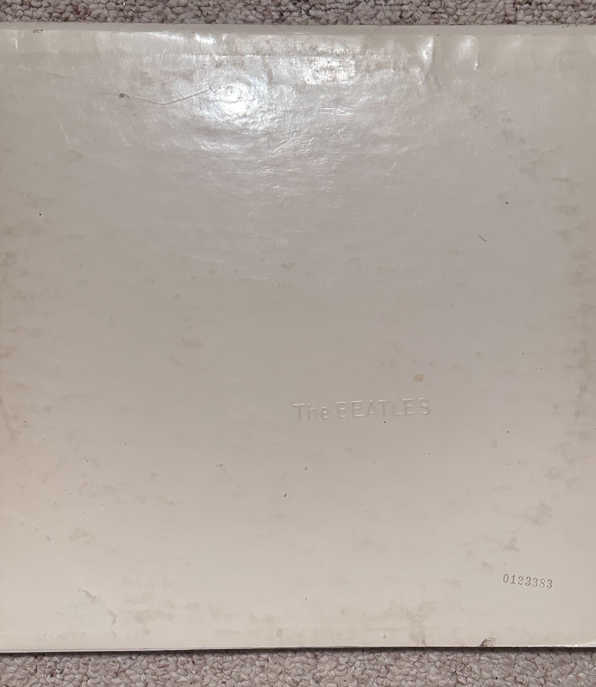 BEATLES The White Album Vintage 1968 Apple SWBO-101 2 LP Low Number 0123383