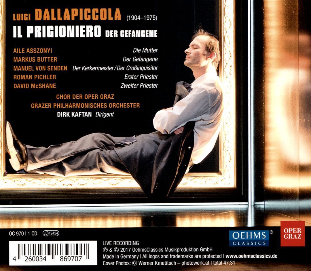 LUIGI DALLAPICCOLA - IL PRIGIONIERO NEW CD