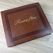 Vintage Billy May 45 RPM Record Lot In Faux Leather Storage Album Big Band picture