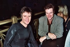 Simon Le Bon David Keith at Hard Rock Cafe Opening Night Party at - Old Photo picture