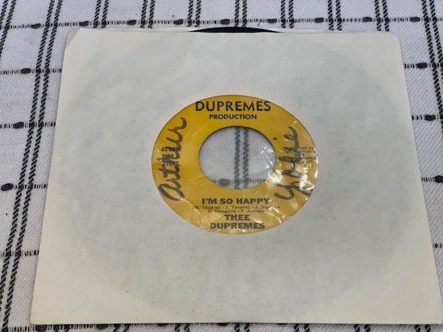 Thee Dupremes I\'m So Happy / So In Love With You 45 Single 1st Issue MEGA RARE