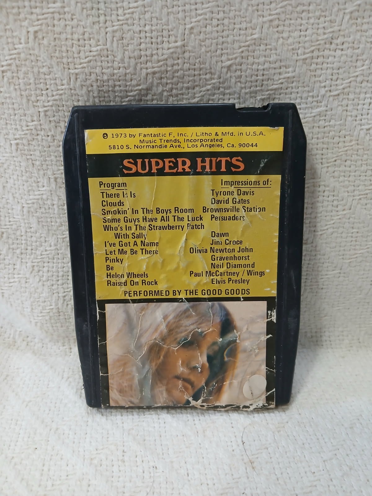Vintage 1973 Super Hits 8 Track-MT8-2127-Elvis Presley and Various Artists