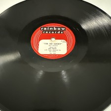 1951 JAZZ vocals ART TREAT 78 rpm RAINBOW 162 I'M SO LUCKY EX picture