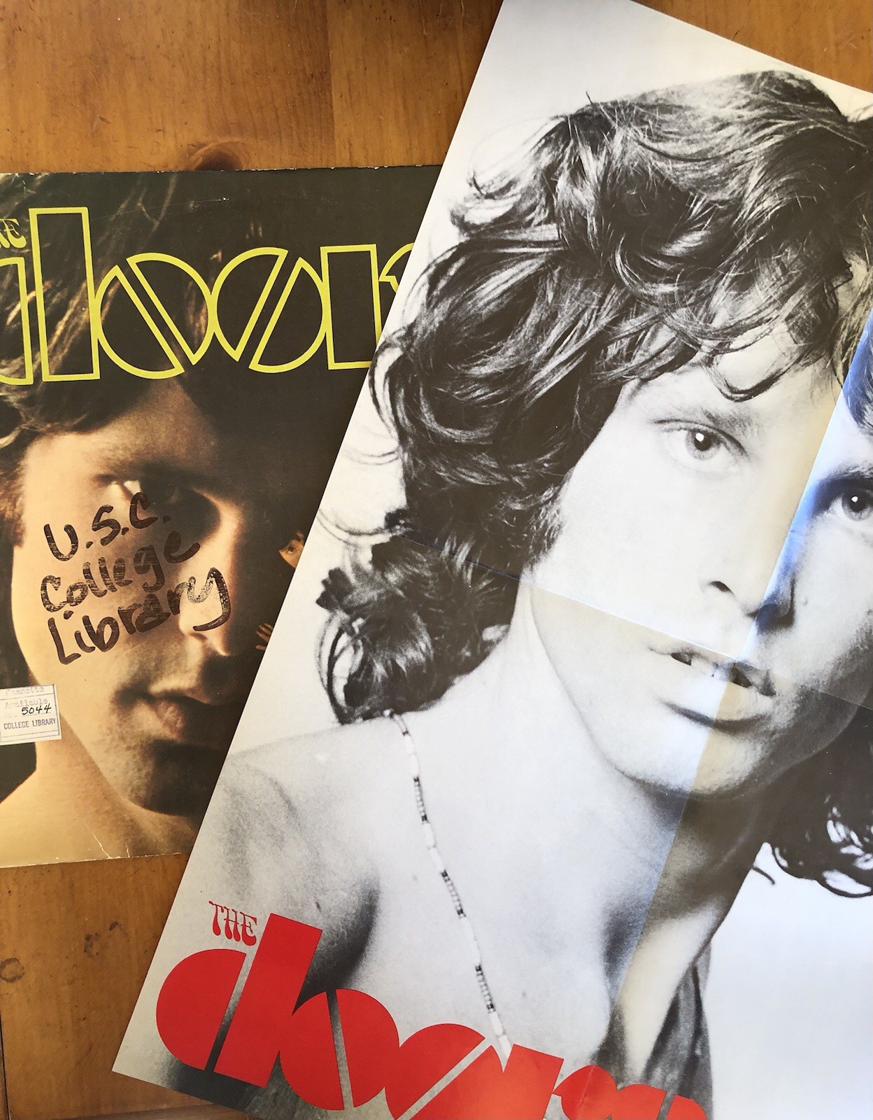 The Doors Self titled Vinyl Elektra Red Label With Big Poster Nice Jim Morrison