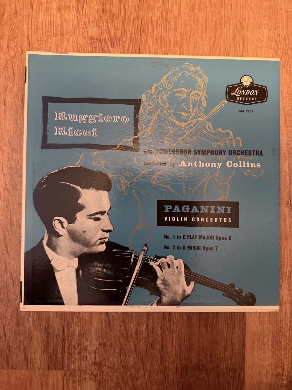 Ruggiero Ricci Paganini Violin Concertos London CM 9131 Mono Vinyl LP UK Press