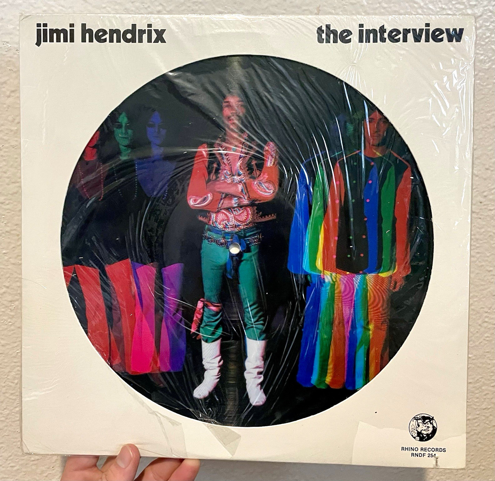 Jimi Hendrix The Interview 1982 Rhino Picture Disc LP RNDF 254 Original Shrink