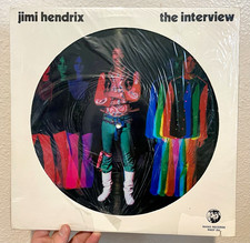Jimi Hendrix The Interview 1982 Rhino Picture Disc LP RNDF 254 Original Shrink picture