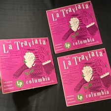 Columbia Masterworks Verdi La Traviata LP Set Black Vinyl Classical Opera 1949 picture