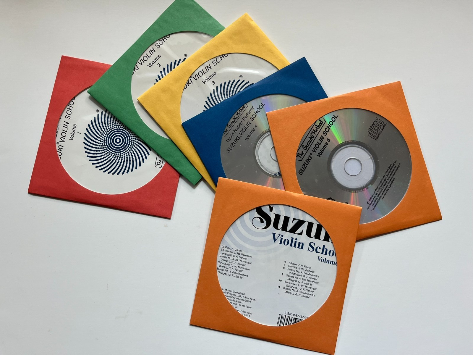 SUZUKI VIOLIN CDs - Vols. 1-6 - Legacy Set - Good Condition - 