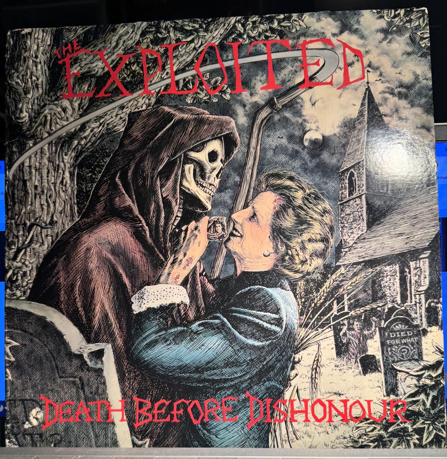 The Exploited - Death Before Dishonour  1987 on COMBAT 88561