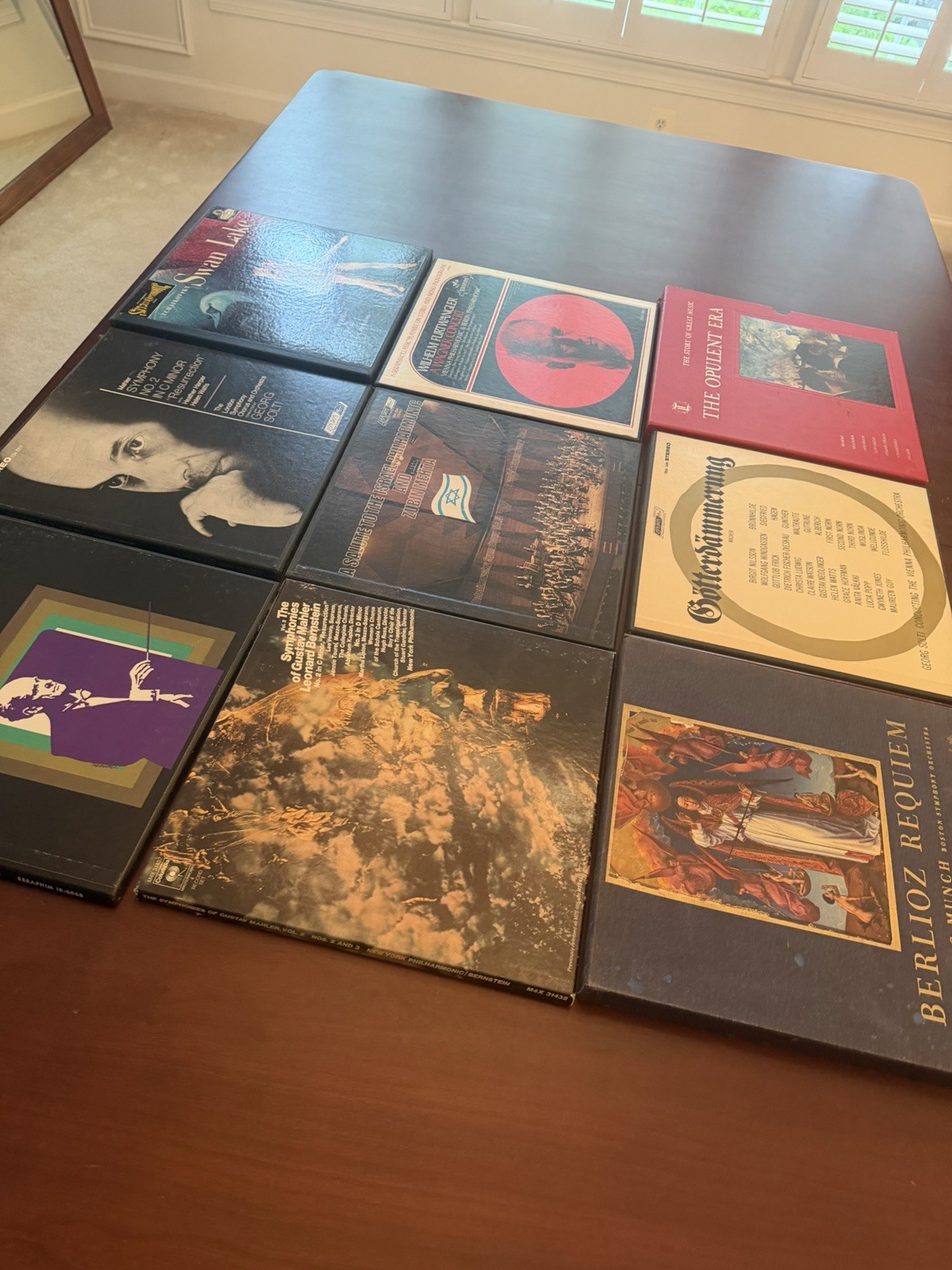 Lot Of 9 Vintage Classical LP Box Sets see Pics And Desc