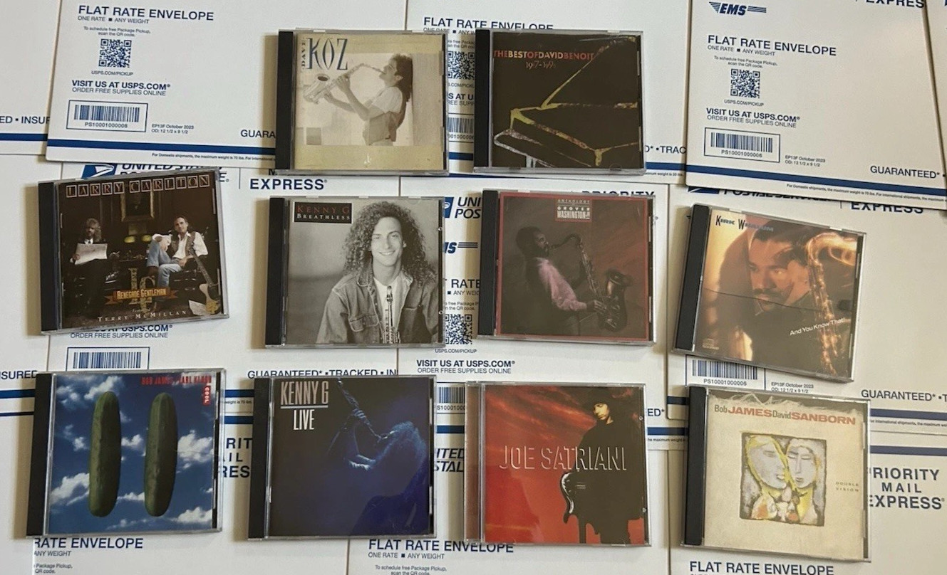 Jazz CD Lot of 10 David Benoit (Auto), Kenny G, Bob James, Joe Satriani + More