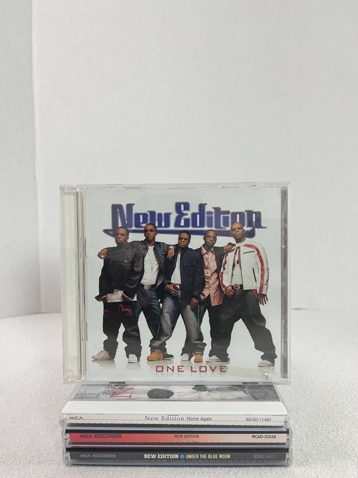 Lot of 4 New Edition CD Home Again, Under the Blue Moon, One Love & New Edition