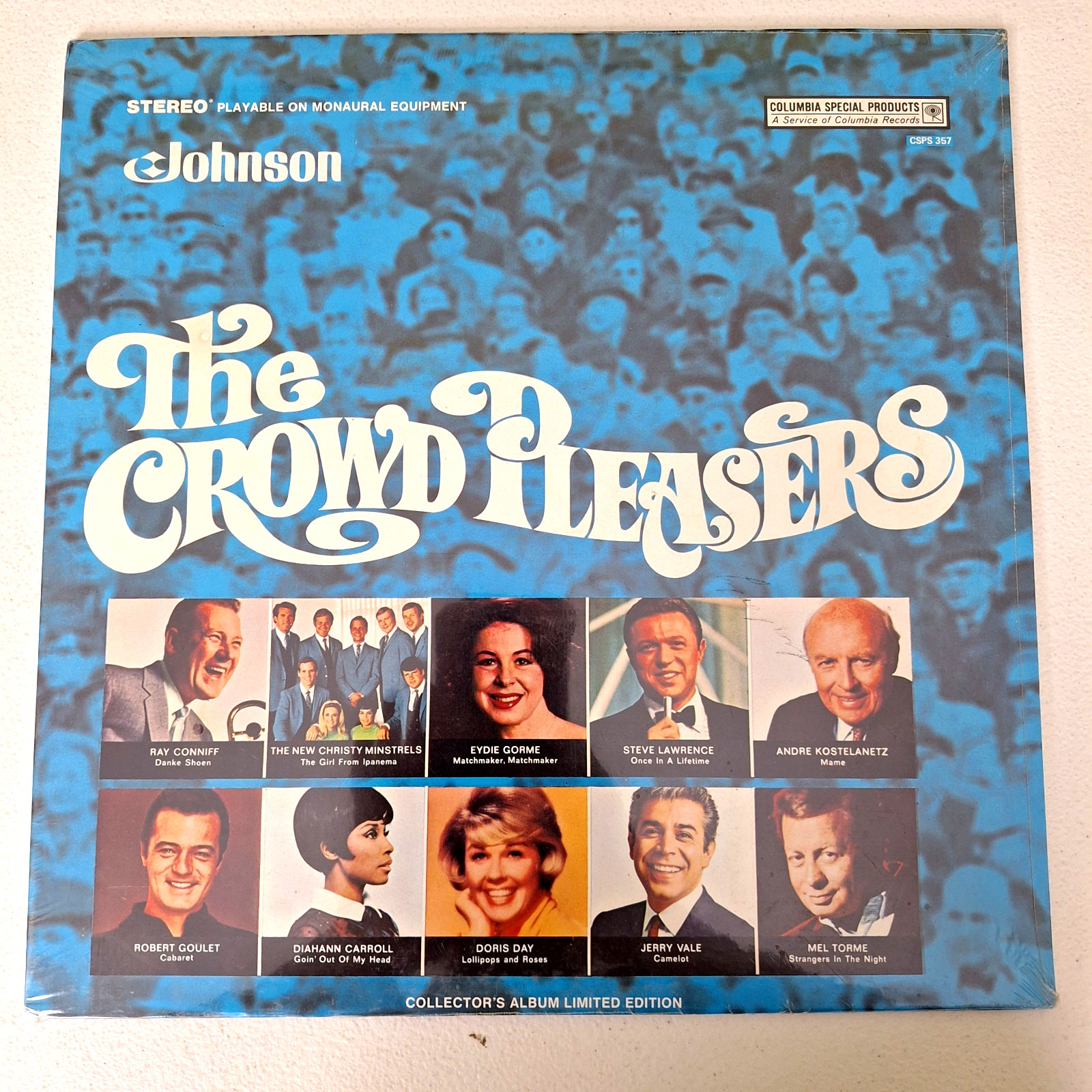 The Crowd Pleasers Robert Goulet Mel Torme Doris Day & More Vinyl LP Sealed