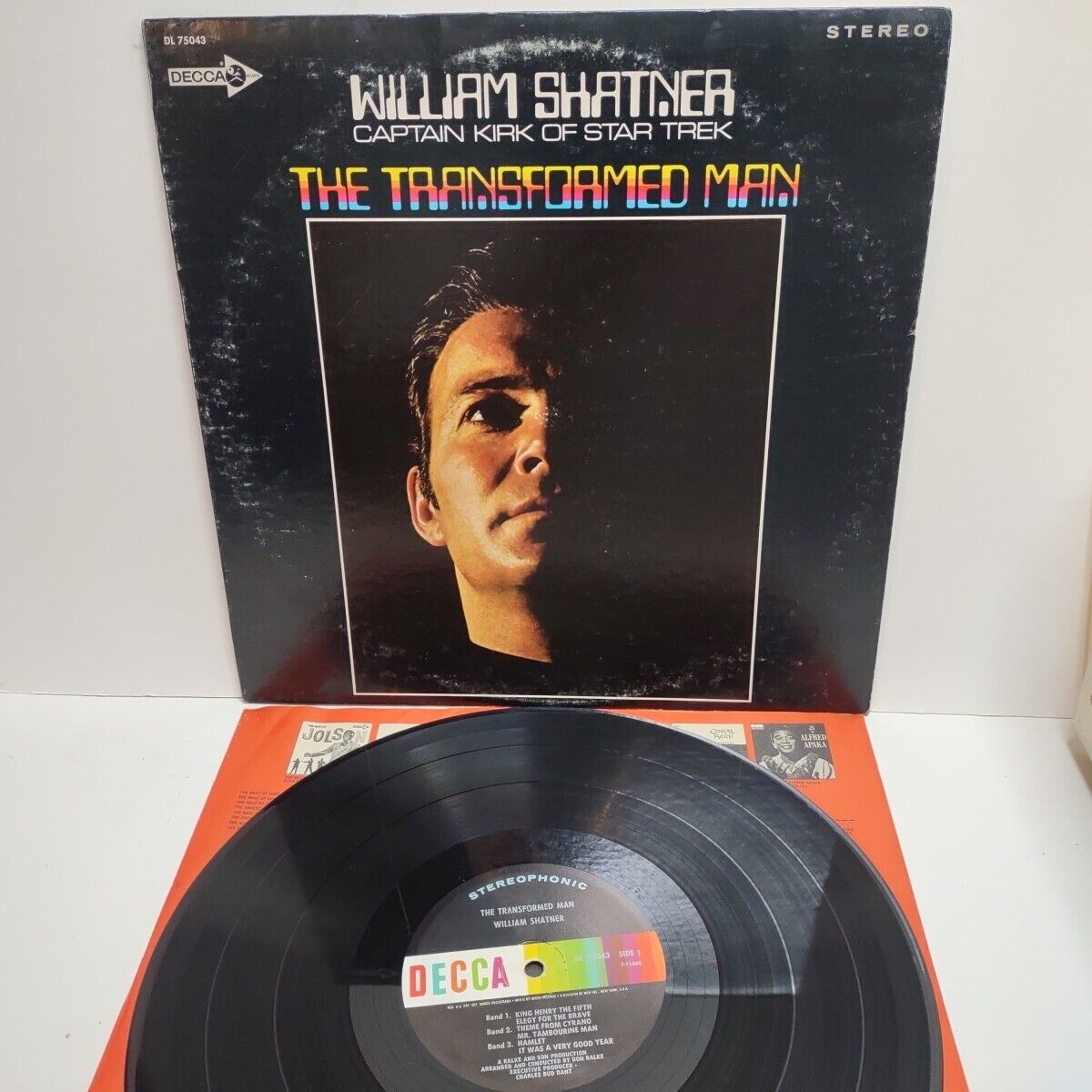 William Shatner The Transformed Man 1968 Vinyl LP Stereo Decca 75043 Spoken Word