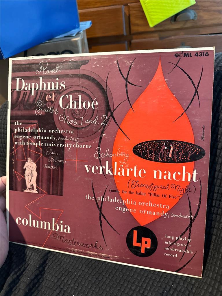 Vintage  Ravel: Daphnis et Chloe Suites Nos. 1 and 2. Record LP