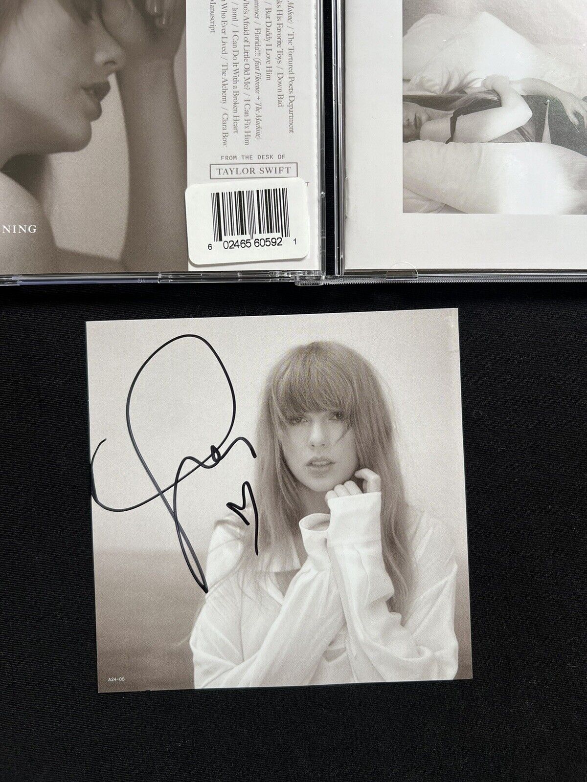 Taylor Swift The Tortured Poets Department CD with Hand Signed Heart VERY RARE