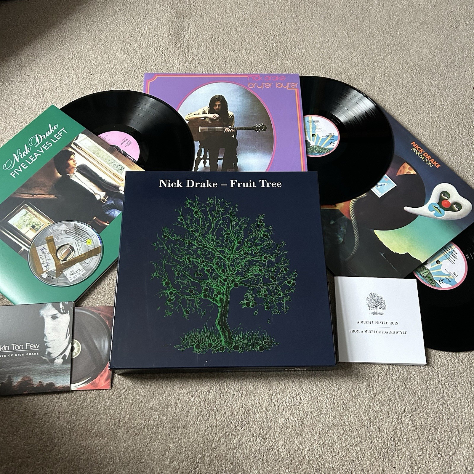 Nick Drake – Fruit Tree Vinyl Record 3xLP, DVD, Book BOX SET 2007 Studio Albums