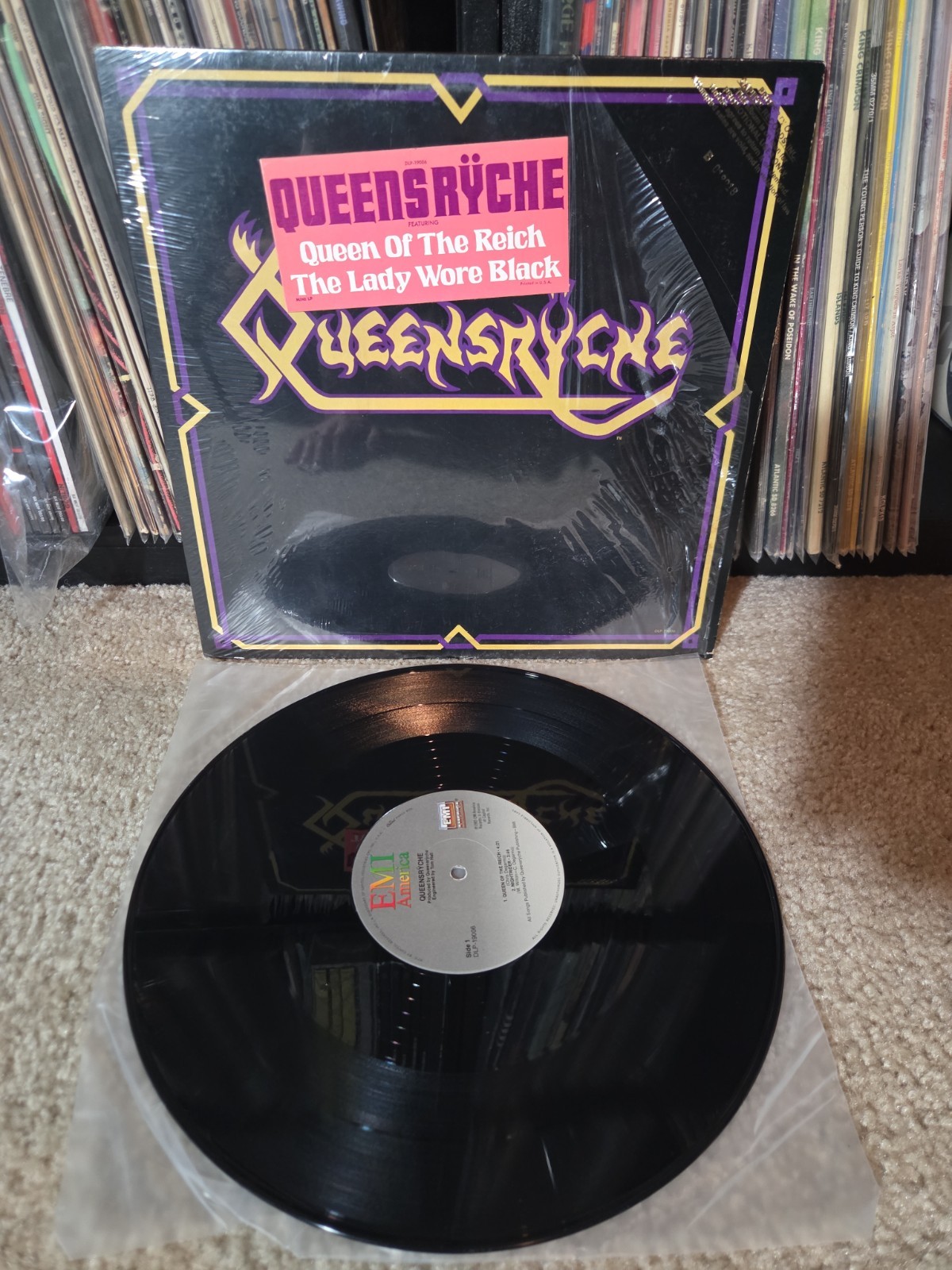 Queensryche Self Titled Ep Vinyl 1983 OG \'PROMO\' Press Shrink/Hype/Stamp EX/VG++