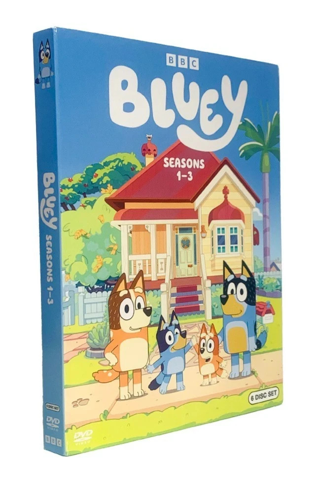New-Bluey: The Complete TV Series Seasons 1-3 (DVD 6-Disc Box Set) 
