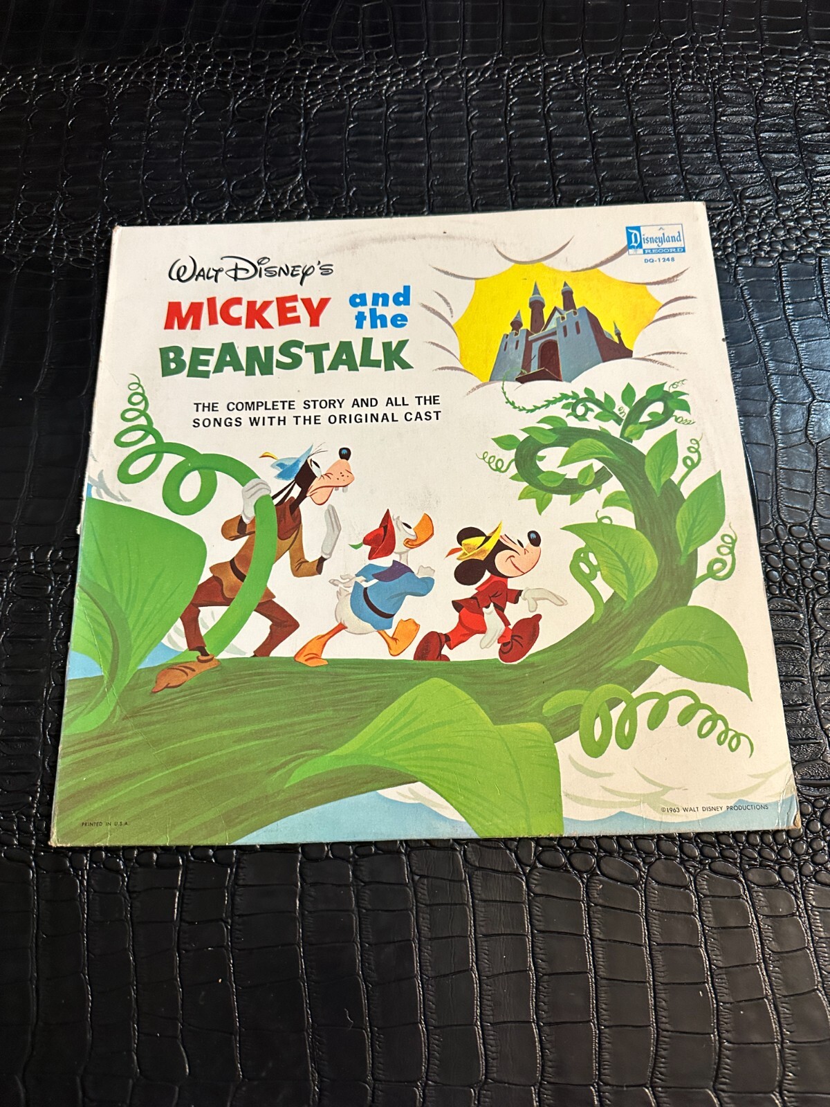 1963 Walt Disney’s Mickey and the Beanstalk DQ-1248 Vinyl LP  vintage Disneyland