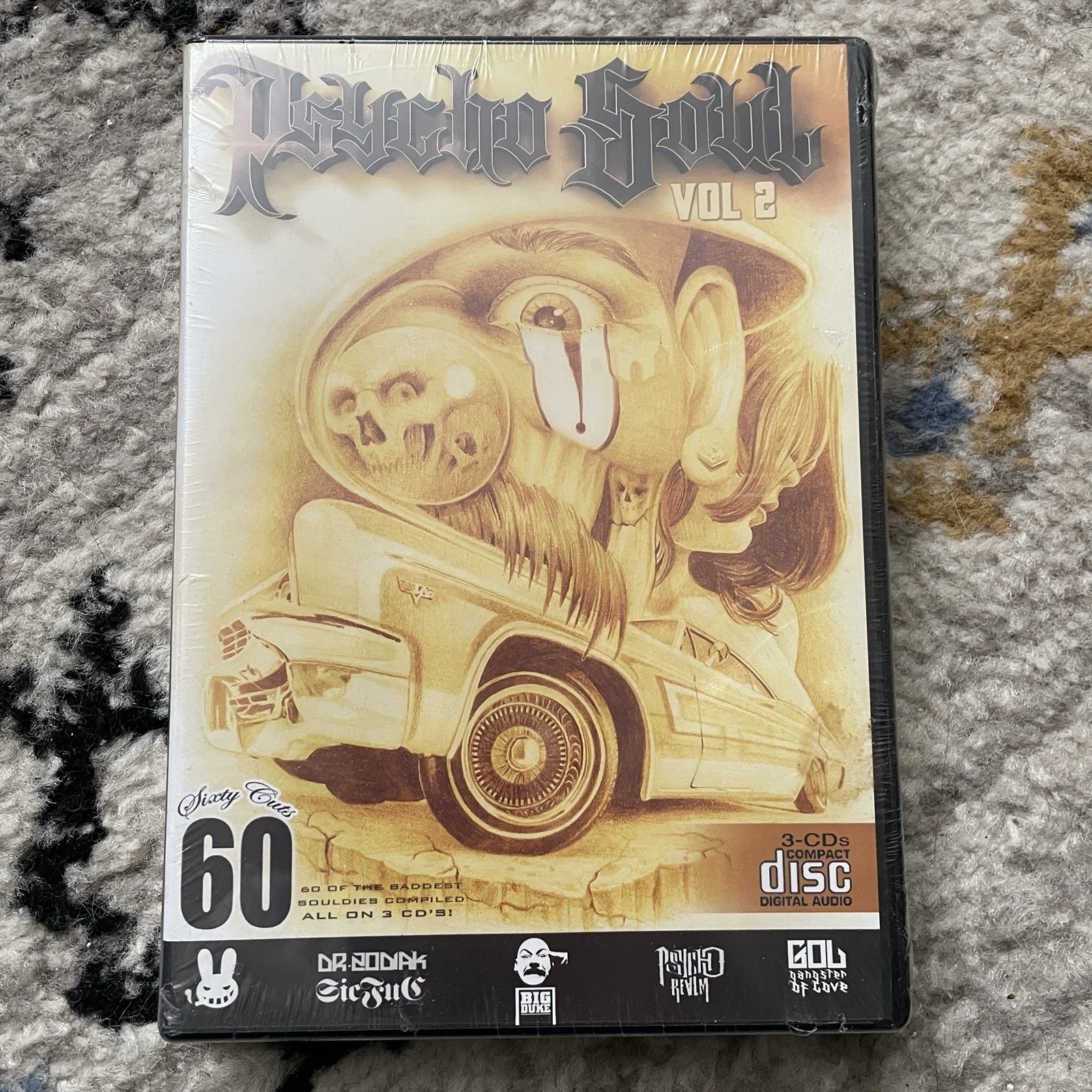 PSYCHO REALM - PSYCHO SOUL VOL 2 - 3 CD SET ( 60 SONGS) BRAND NEW