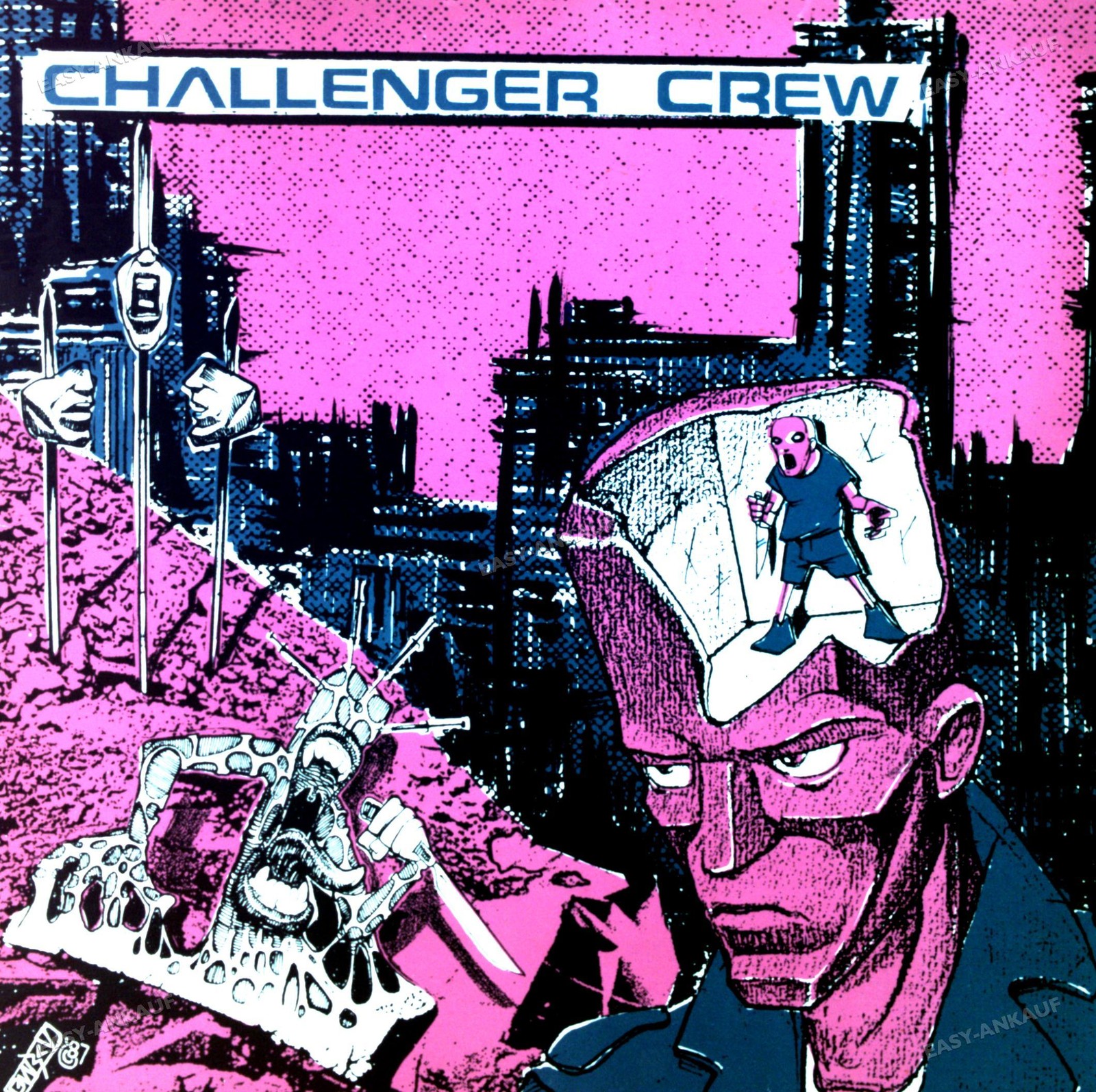 Challenger Crew / Everything Falls Apart - Split LP GER LP 1987 (VG+/VG+) \'*