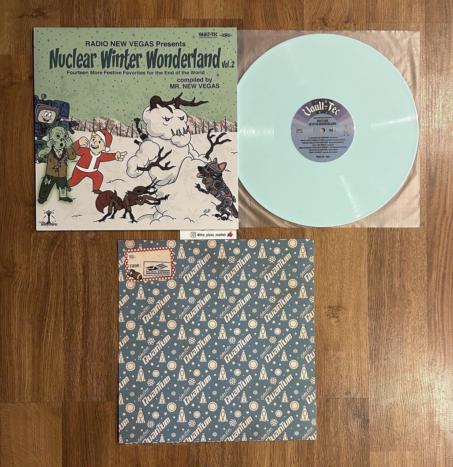 Fallout Nuclear Winter Wonderland Vol 2 vinyl gift wrap cover Christmas record