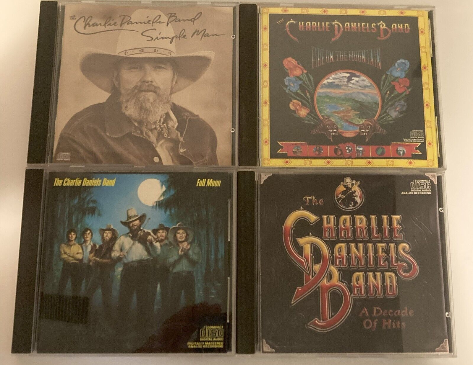 The Charlie Daniels Band CD LOT OF 4--------VERY GOOD CONDITION