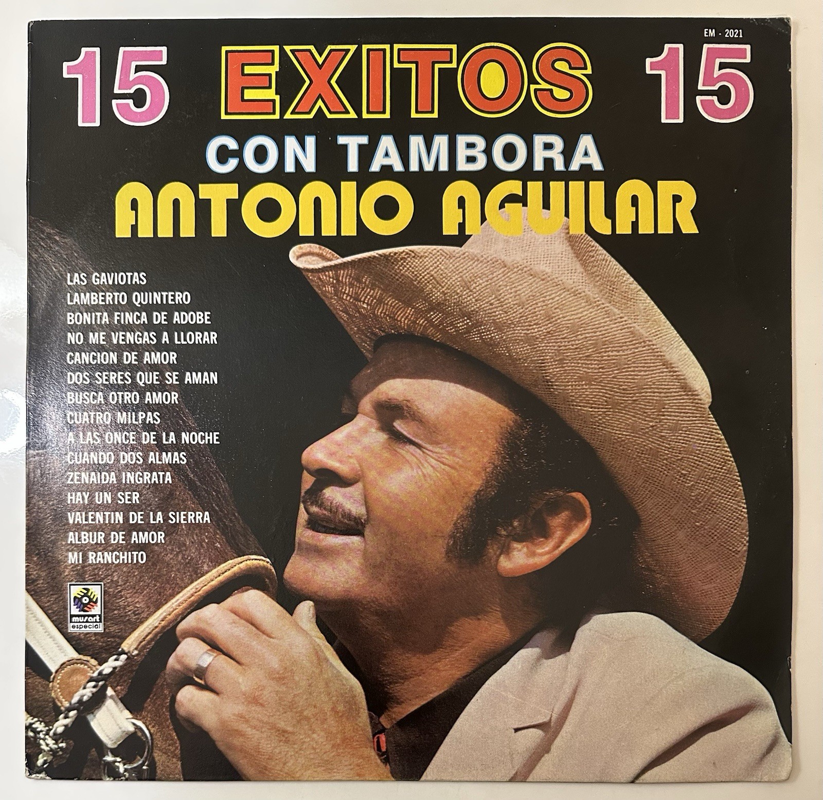 Antonio Aguilar - 15 Exitos Con Tambora (1x LP, 1986 MX, VG)