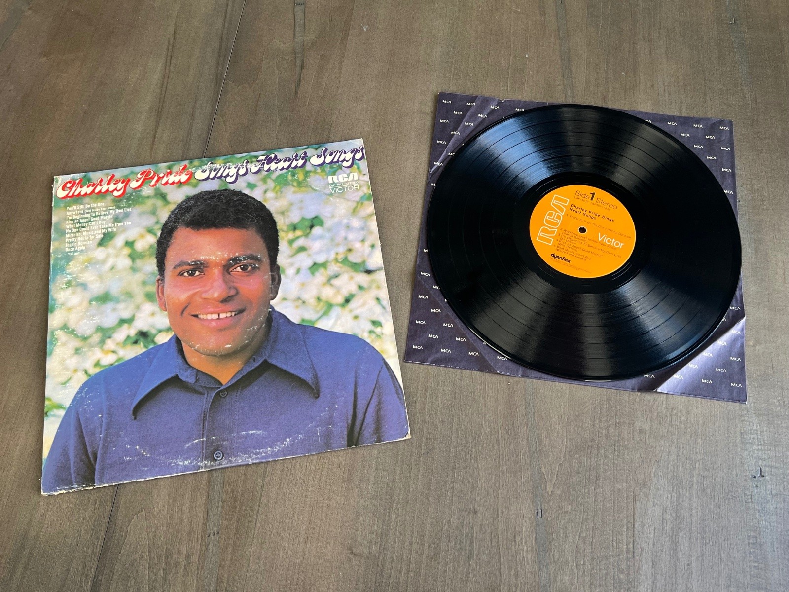 Charley Pride Sings Heart Songs Vinyl LP 1971 Stereo RCA Victor LSP-4617 EX/Good