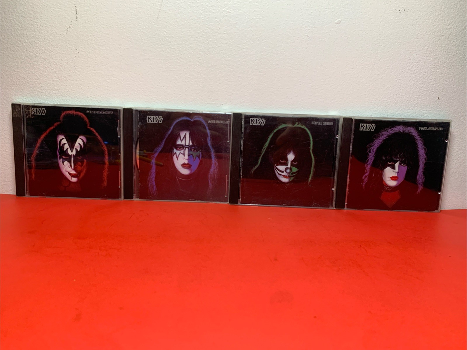Lot Of 4 Solo KIZZ CDs Gene Simmons Ace Frehley Peter Criss & Paul Stanley