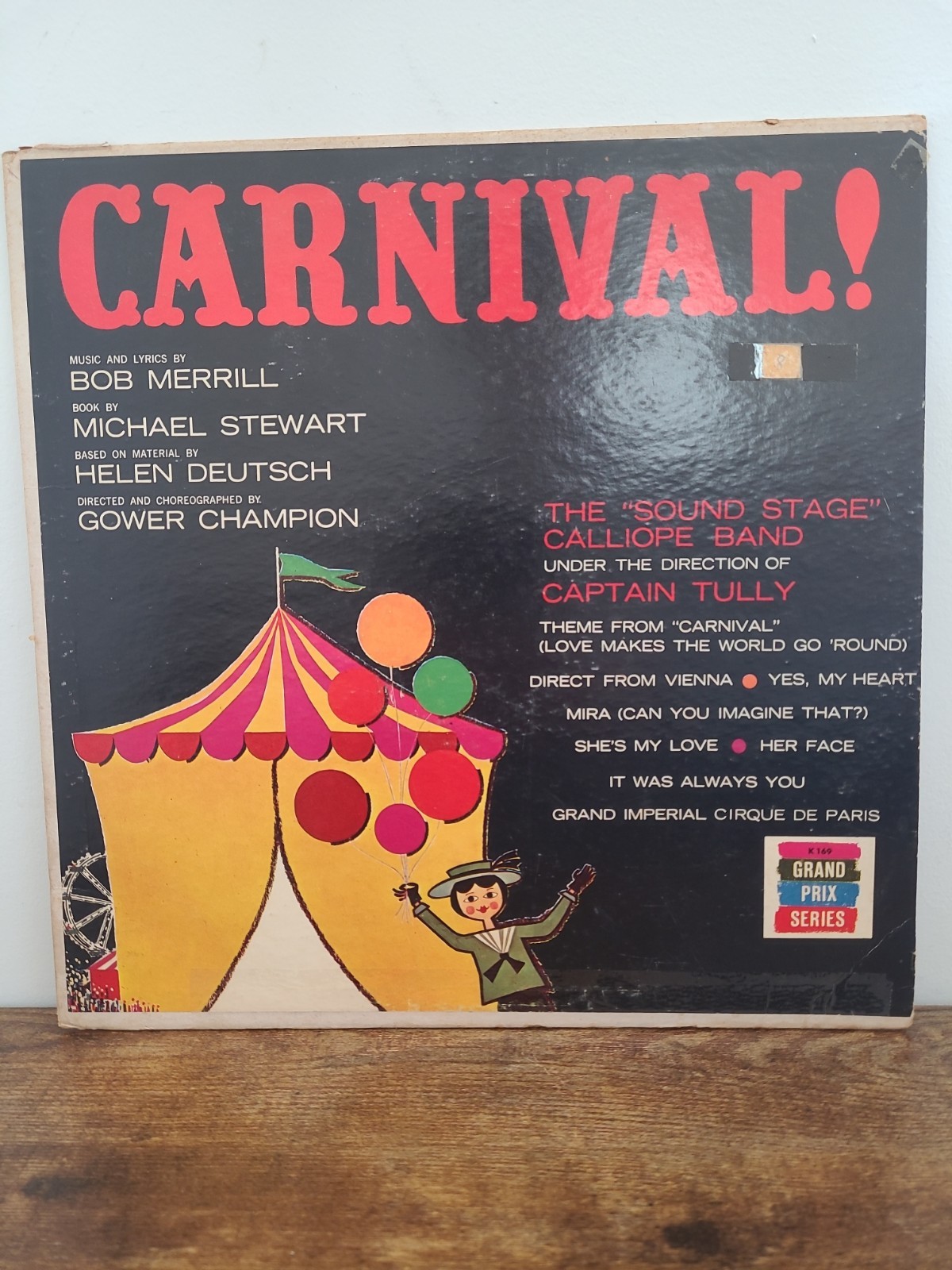 Vintage Carnival The Sound Stage Calliope Band LP K-169-A Grand Prix Vinyl