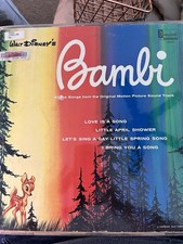 VTG 1963 Walt Disney's Bambi Soundtrack Record 12