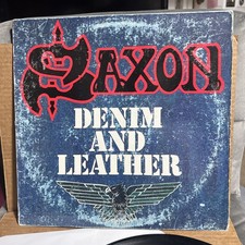 Saxon ~ Denim And Leather ~Vintage  LP  Carrere – ARZ 37685 picture
