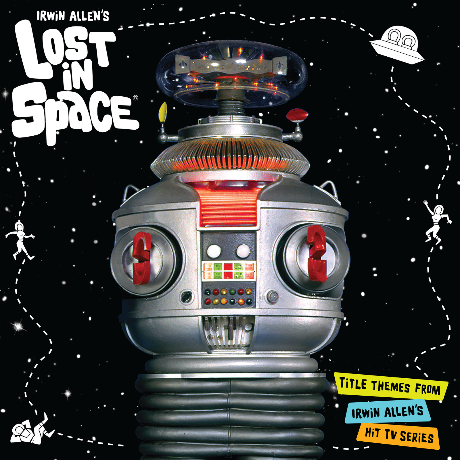 LOST IN SPACE Title Themes BLACK & WHITE VINYL LP - Sealed Cathode Edition -OOP