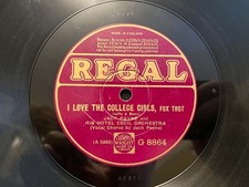 Jack Payne - I Love the College Girls/In a Little Spanish Town (80 RPM) picture